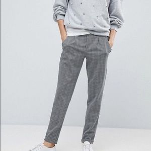 ASOS JDY Check Pants Elastic Waistband